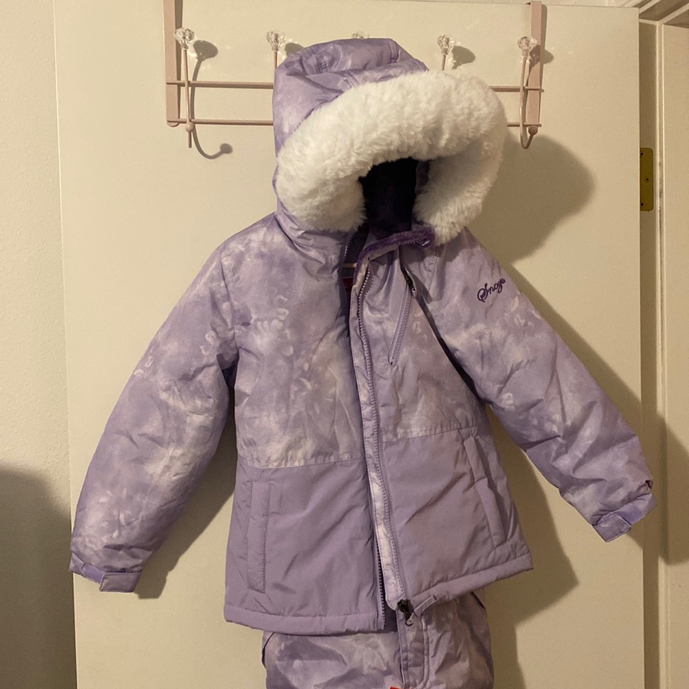 Girls snowsuit with winter jacket
